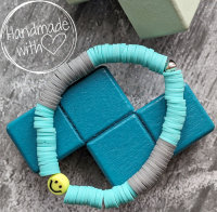 Kinder Katsuki Armband GOOD MOOD türkis-grau