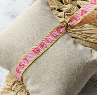 Schmuckband LA VIE EST BELLE light pink