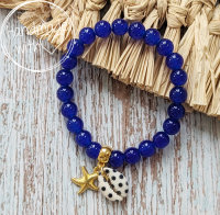 Glasperlen Armband PRETTY blau