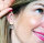Ohrstecker HELLO GORGEOUS clear goldfarben