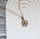 Edelstahl Halskette BLUME DES LEBENS goldfarben