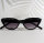 Damen Cateye-Sonnenbrille schwarz