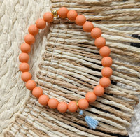 Kinder Acryl Perlen Armband IBIZA orange