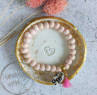 Holzperlen Armband LULU rose